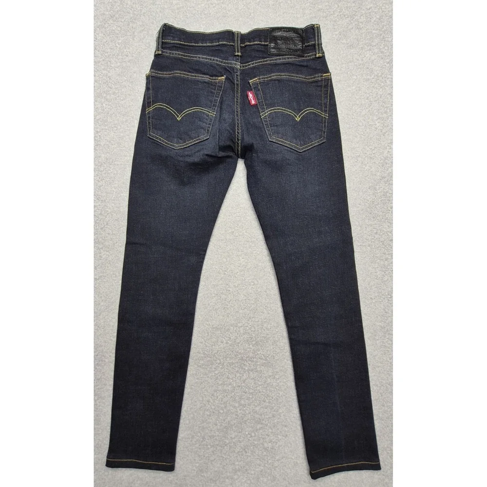 Levis 519 Jeans Mens 30x34 Hi-Ball Extreme Skinny Dark Stretch Denim Grunge
